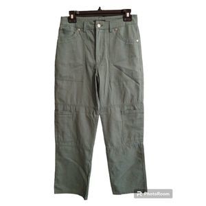 Forever 21 large olive green wide leg cargo pants